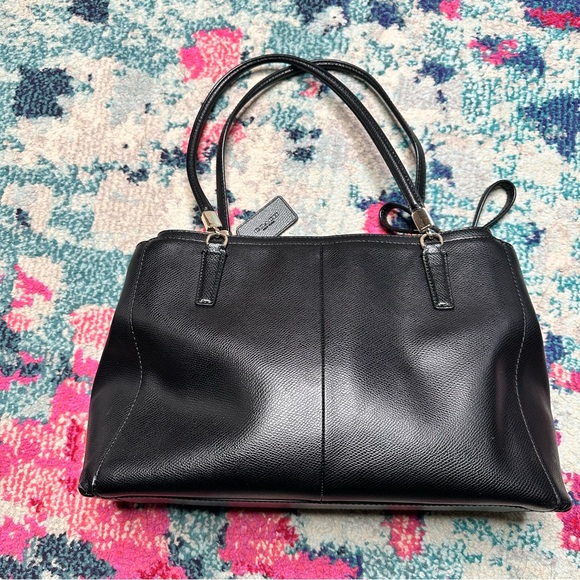 Coach Christie Crossgrain Leather Crossbody in Black - Picture 4 of 9